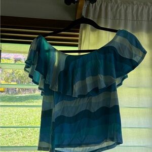 Fighting eel Striped Off-Shoulder Top